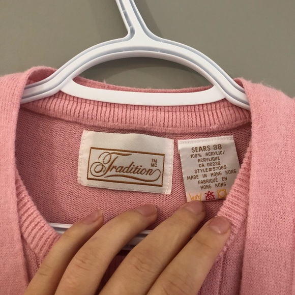 Vintage Cardi w Built in Top - Picture 3 of 6